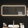 LED vonios veidrodis Skaidrus 100 x 40 cm grūdintas stiklas