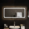 LED vonios veidrodis Skaidrus 100 x 50 cm grūdintas stiklas