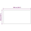 LED vonios veidrodis Skaidrus 100 x 50 cm grūdintas stiklas