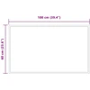 LED vonios veidrodis Skaidrus 100 x 60 cm grūdintas stiklas