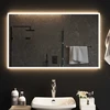LED vonios veidrodis Skaidrus 100 x 60 cm grūdintas stiklas