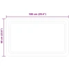 LED vonios veidrodis Skaidrus 100 x 60 cm grūdintas stiklas