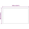 LED vonios veidrodis Skaidrus 100 x 60 cm grūdintas stiklas