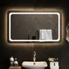 LED vonios veidrodis Skaidrus 100 x 60 cm grūdintas stiklas