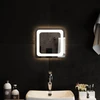 LED vonios veidrodis Skaidrus 30 x 30 cm grūdintas stiklas