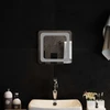 LED vonios veidrodis Skaidrus 30 x 30 cm grūdintas stiklas