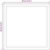 LED vonios veidrodis Skaidrus 30 x 30 cm grūdintas stiklas