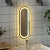 LED vonios veidrodis Skaidrus 40 x 15 cm grūdintas stiklas