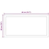LED vonios veidrodis Skaidrus 40 x 20 cm grūdintas stiklas