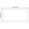 LED vonios veidrodis Skaidrus 40 x 20 cm grūdintas stiklas