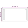 LED vonios veidrodis Skaidrus 40 x 20 cm grūdintas stiklas