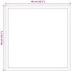 LED vonios veidrodis Skaidrus 40 x 40 cm grūdintas stiklas