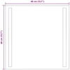 LED vonios veidrodis Skaidrus 40 x 40 cm grūdintas stiklas