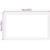 LED vonios veidrodis Skaidrus 50 x 30 cm grūdintas stiklas