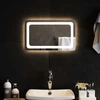 LED vonios veidrodis Skaidrus 50 x 30 cm grūdintas stiklas