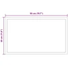 LED vonios veidrodis Skaidrus 50 x 30 cm grūdintas stiklas