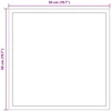 LED vonios veidrodis Skaidrus 50 x 50 cm grūdintas stiklas