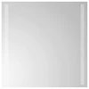 LED vonios veidrodis Skaidrus 50 x 50 cm grūdintas stiklas