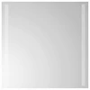 LED vonios veidrodis Skaidrus 50 x 50 cm grūdintas stiklas