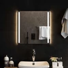 LED vonios veidrodis Skaidrus 50 x 50 cm grūdintas stiklas
