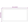 LED vonios veidrodis Skaidrus 60 x 30 cm grūdintas stiklas