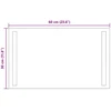 LED vonios veidrodis Skaidrus 60 x 30 cm grūdintas stiklas