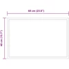 LED vonios veidrodis Skaidrus 60 x 40 cm grūdintas stiklas