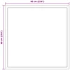 LED vonios veidrodis Skaidrus 60 x 60 cm grūdintas stiklas