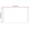 LED vonios veidrodis Skaidrus 70 x 40 cm grūdintas stiklas