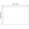 LED vonios veidrodis Skaidrus 70 x 50 cm grūdintas stiklas
