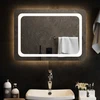 LED vonios veidrodis Skaidrus 70 x 50 cm grūdintas stiklas
