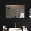 LED vonios veidrodis Skaidrus 70 x 50 cm grūdintas stiklas