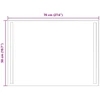 LED vonios veidrodis Skaidrus 70 x 50 cm grūdintas stiklas