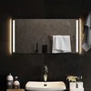 LED vonios veidrodis Skaidrus 80 x 40 cm grūdintas stiklas