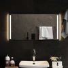LED vonios veidrodis Skaidrus 80 x 40 cm grūdintas stiklas