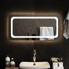 LED vonios veidrodis Skaidrus 80 x 40 cm grūdintas stiklas