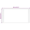 LED vonios veidrodis Skaidrus 80 x 40 cm grūdintas stiklas