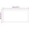LED vonios veidrodis Skaidrus 80 x 40 cm grūdintas stiklas
