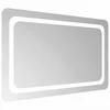 LED vonios veidrodis Skaidrus 80 x 50 cm grūdintas stiklas