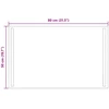 LED vonios veidrodis Skaidrus 80 x 50 cm grūdintas stiklas