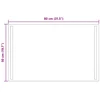 LED vonios veidrodis Skaidrus 80 x 50 cm grūdintas stiklas