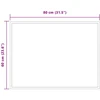 LED vonios veidrodis Skaidrus 80 x 60 cm grūdintas stiklas