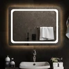 LED vonios veidrodis Skaidrus 80 x 60 cm grūdintas stiklas