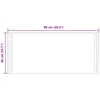LED vonios veidrodis Skaidrus 90 x 40 cm grūdintas stiklas
