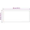 LED vonios veidrodis Skaidrus 90 x 40 cm grūdintas stiklas