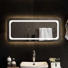 LED vonios veidrodis Skaidrus 90 x 40 cm grūdintas stiklas