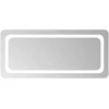 LED vonios veidrodis Skaidrus 90 x 40 cm grūdintas stiklas