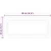 LED vonios veidrodis Skaidrus 90 x 40 cm grūdintas stiklas