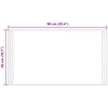 LED vonios veidrodis Skaidrus 90 x 50 cm grūdintas stiklas