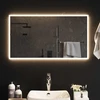 LED vonios veidrodis Skaidrus 90 x 50 cm grūdintas stiklas